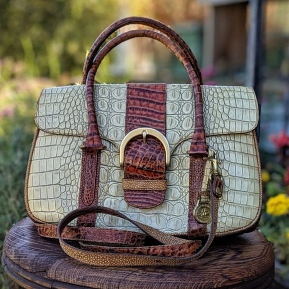 Brahmin Handbags - Vintage Brahmin Torey Tri Color Collection Bag